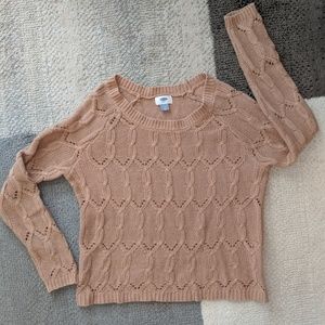 Cable knit sweater